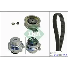 Комплект ГРМ + помпа Audi/Seat/Skoda/WV 1.6 95-
