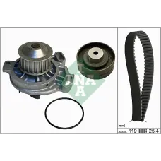 Комплект ГРМ + помпа VW LT 2.4 TD 72-96 (25.4x119z)