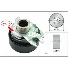 Ролик ГРМ VW Caddy 1.4/1.6 95-04 (натяжний) (61.5x22)
