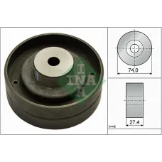 Ролик ГРМ VW T4 2.4D 90-03; 57/81kw (паразитний) (74х27.4)