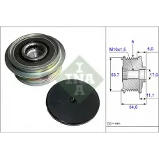 Шків генератора Ford Mondeo IV 2.0i 07-15
