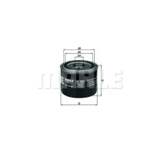 Фільтр масляний Kia/Mitsubishi/Subaru 03- (h=65.6mm)