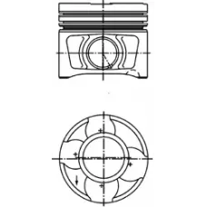 Поршень Audi A3/VW Golf V/Mitsubishi Lancer VIII 2.0TDI 16V 03- (81.26mm/+0.25)