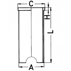 Гільза поршнева VW Caddy I/LT/T3 79-96 (d=79.5mm)