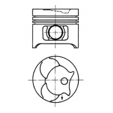 Поршень MB Sprinter 901-904 2.3D/2.9D 95- OM 601/OM 602 (89.00mm/STD)