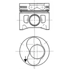 Поршень VW Passat 1.9 TDI 93-00 (79.51mm/STD)