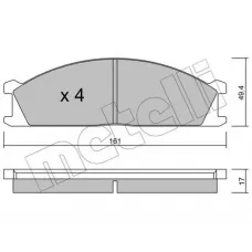 Колодки гальмівні (передні) Nissan Pathfinder/Caravan 97-