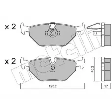 Колодки гальмівні (задні) BMW 5 (E39) 95-04