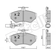 Колодки гальмівні (передні) Audi A4/VW Passat 94-05