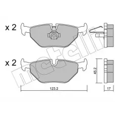 Колодки гальмівні (задні) BMW 3 (E46) 98-07/Z4 (E85/E86) 03-09/Rover 75 99-05/Saab 9-5 97-09