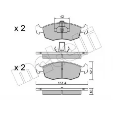 Колодки гальмівні (передні) Fiat Palio 96-/Punto 99-12/Siena 96-12