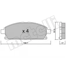 Колодки гальмівні (передні) Nissan X-Trail 01-13