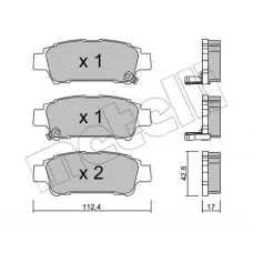 Колодки гальмівні (задні) Toyota Avensis/ Previa 2.0/2.0D 01-09