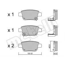 Колодки гальмівні (задні) Toyota Avensis 03-08/Corolla Verso 04-09