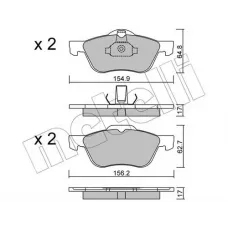 Колодки гальмівні (передні) Nissan Primera 2.0 16V 96-02