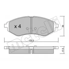 Колодки гальмівні (передні) Chevrolet Aveo/Kalos/Daewoo Kalos 03-