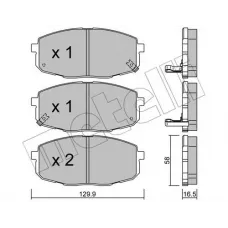 Колодки гальмівні (передні) Hyundai i30/Kia Cee'd/Carens/Cerato/Soul 02-
