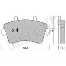 Колодки гальмівні (передні) Renault Master II/Opel Movano 98-/Nissan Interstar 02- R16