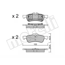 Колодки гальмівні (задні) Mini Cooper/One 01-06