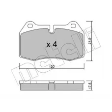 Колодки гальмівні (передні) BMW 7 (E38) 94-01/8 (E31) 90-99