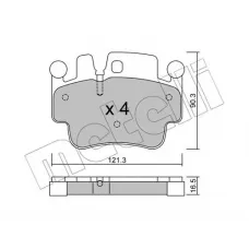 Колодки гальмівні (передні) Porsche 911/Boxster 97-10