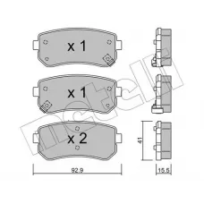 Колодки гальмівні (задні) Hyundai Accent/i30 05-12/Kia Cee'd/Rio/Sportage 04-