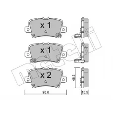 Колодки гальмівні (задні) Honda Civic 1.4-2.2 05-