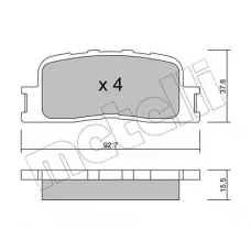 Колодки гальмівні (задні) Toyota Camry 01-11/Highlander 00-03/Lexus ES 96-06