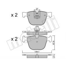 Колодки гальмівні (задні) BMW X5 (E70/F15)/X6 (E71/F16) 06-