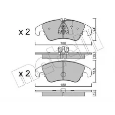 Колодки гальмівні (передні) Audi A6/A7/Q5 07-