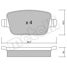 Колодки гальмівні (задні) Ford Focus/Galaxy/Mondeo/S-Max/Kuga 05-15