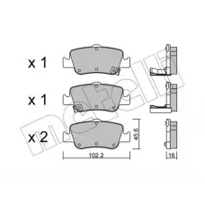 Колодки гальмівні (задні) Toyota Auris 06-18/Corolla 06-19