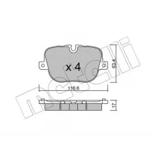 Колодки гальмівні (задні) Land Rover Range Rover III/Sport I/II 09-