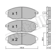 Колодки гальмівні (передні) Chevrolet Epica 04-11