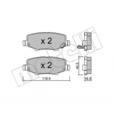Колодки гальмівні (задні) Jeep Cherokee 08-/Compass 06-/Wrangler 07-/Dodge Nitro 06-12
