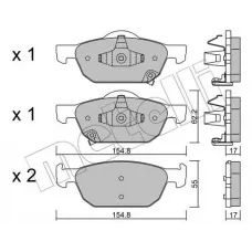 Колодки гальмівні (передні) Honda Accord VIII 08-/Civic IX 12-