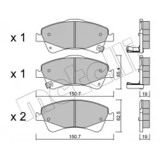 Колодки гальмівні (передні) Toyota Avensis/Verso 08-18/Auris 06-15