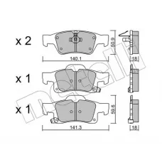 Колодки гальмівні (задні) Jeep Grand Cherokee 3.0 CRD/3.6-5.7 10-