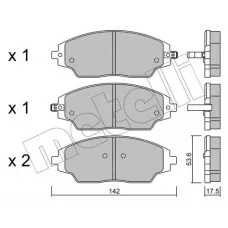 Колодки гальмівні (передні) Chevrolet Aveo 1.2-1.6 11-