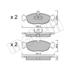 Колодки гальмівні (передні) Opel Combo/Astra F 91-05/Corsa A/B 82-00/Vectra A 88-95/Daewoo Lanos 97