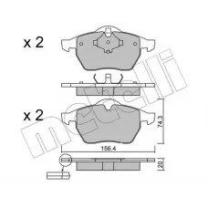 Колодки гальмівні (передні) Audi A3/TT/Skoda Octavia 96-10/VW Golf/Passat B3/B4 91-06 (без датчика)
