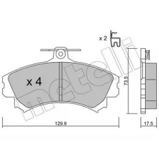 Колодки гальмівні (передні) Mitsubishi Colt 04-12/Smart 04-