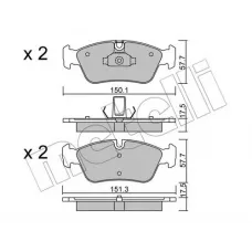 Колодки гальмівні (передні) BMW 3 (E46) 98-06