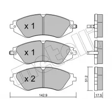 Колодки гальмівні (передні) Chevrolet Epica 05-/Astra 99-11/Daewoo Nubira/Leganza 97-/Rezzo 00-