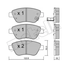 Колодки гальмівні (передні) Opel Corsa D 06-14/Adam 12-19