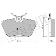 Колодки гальмівні (задні) VW T4 R15 90-00