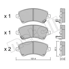 Колодки гальмівні (передні) Toyota Corolla 01-14