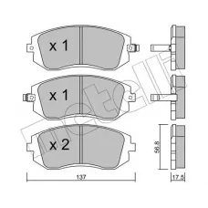 Колодки гальмівні (передні) Subaru Forester 02-/Impreza 00-/Legacy 03-14/Outback 03-