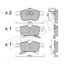 Колодки гальмівні (передні) Opel Astra H 04-/Combo 01-/Corsa C/D/E 03-/Meriva A/B 03-/Zafira B 05-