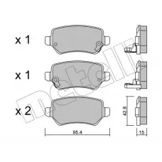 Колодки гальмівні (задні) Opel Astra G 98-09/Meriva A/B 03-17/Zafira A 01-05/Kia Venga/Cee'd 10-